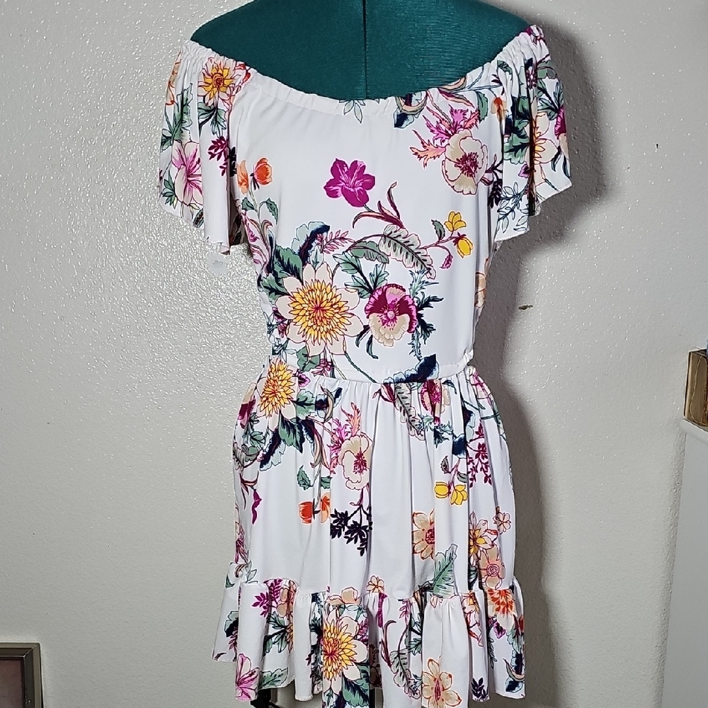 Floral Off-Shoulder Dress